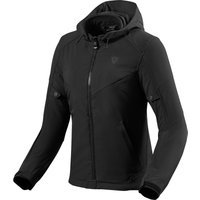 Image of Rev It Afterburn H2O Ladies Motorcycle Jacket 34 Black (UK 6)