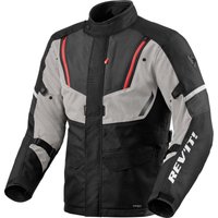 Image of Rev It Move H2O Motorcycle Jacket 4XL Black Grey