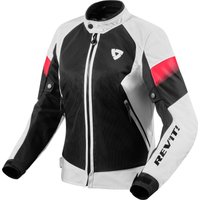 Image of Rev It Control Air H2O Ladies Motorcycle Jacket 46 White Black (UK 18)
