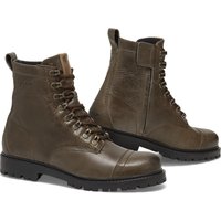 Image of Rev It Patrol Leather Motorcycle Shoes 47 Olive Green Black (UK 12.5)