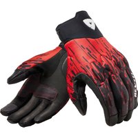 Image of Rev It Spectrum Motorcycle Gloves L Black Neon Red