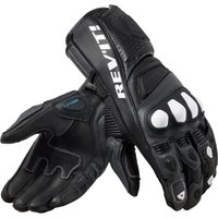 Image of Rev It Control Leather Motorcycle Gloves L Black Anthracite