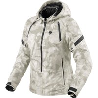 Image of Rev It Flare 3 H2O Ladies Motorcycle Jacket 40 Camo Grey White (UK 12)