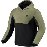 Image of Rev It Andon Motorcycle Hoodie S Black Green