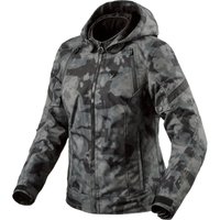 Image of Rev It Flare 3 H2O Ladies Motorcycle Jacket 38 Camo Dark Grey (UK 10)