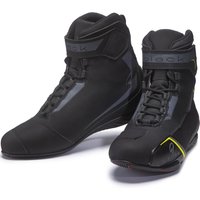 Image of Black Vulcan Ankle Motorcycle Boots 45 Black Yellow (UK 11)
