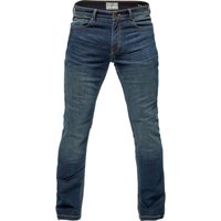 Black Blockade Straight Leg Motorcycle Jeans 30 Blue (Long Leg)