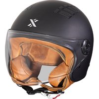 Shox Jetstream Solid Open Face Motorcycle Helmet L Matt Black