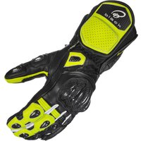 Black Raptor 390 Motorcycle Gloves XL Black Hi-Viz