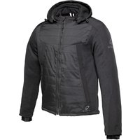 Black Premium Rocksolid Armoured Motorcycle Jacket L Black