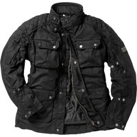Image of Black Bowland Wax Motorcycle Jacket XXL Black