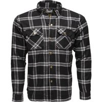 Image of Black Coyote Kevlar Motorcycle Shirt S Black White