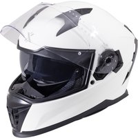 Shox Eclipse Solid Motorcycle Helmet S Gloss White