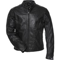 Image of Black Notus Leather Motorcycle Jacket S (38) Black