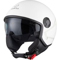 Agrius Score Shield Open Face Motorcycle Helmet M Matt Light Grey