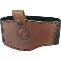 Black Leather Motorcycle Boot Gear Shifter Pad Brown