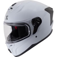 Image of Shox Apex Solid Motorcycle Helmet XXL Gloss Ash Grey
