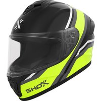 Shox Command Confine Motorcycle Helmet M Hi-Vis