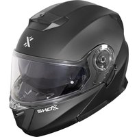 Image of Shox Destination Solid Flip Front Motorcycle Helmet XS Matt Black