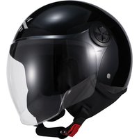 Shox Interceptor Open Face Motorcycle Helmet S Gloss Black