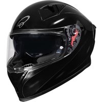 Image of Black Atom Vintage Motorcycle Helmet XS Gloss Polished Black