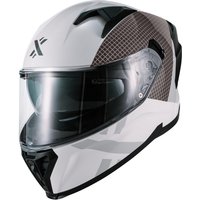 Image of Shox Rapid Speedway Motorcycle Helmet XS Gloss White
