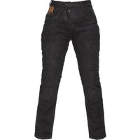 Image of Black Salus Womens Motorcycle Jeans UK 12 Black (Short Leg)