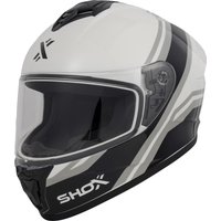 Shox Command Confine Motorcycle Helmet XL White