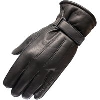 Black Vapour Leather Motorcycle Gloves S