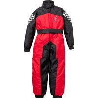 Image of Black Kids FastTrack Race Suit M Black Red
