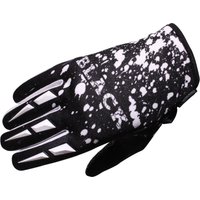 Image of Black MX Splat Motocross Gloves XL White