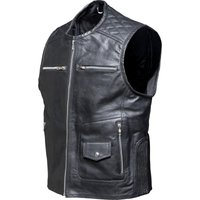 Image of Black Phoenix Leather Motorcycle Vest XXL Black