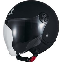 Shox Interceptor Open Face Motorcycle Helmet XL Matt Black