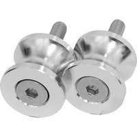 Black Pro Range CNC Aluminium Bobbins 6mm Silver