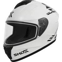 Image of Shox Command Cyber-X Motorcycle Helmet XS White Black