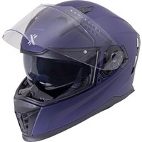 Shox Eclipse Solid Motorcycle Helmet S Matt Deep Blue