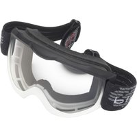 Image of Black Granite Motocross Goggles White