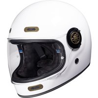 Black Orbit Motorcycle Helmet L Gloss White