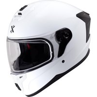 Shox Apex Solid Motorcycle Helmet L Gloss White