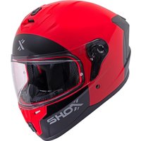 Image of Shox Apex Base Motorcycle Helmet XXL Gloss Red Black