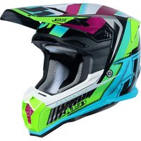Image of Just1 J22 Frenetik Motocross Helmet - Neon Fluo Lime Black