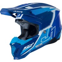 Image of Just1 J40 Flash Motocross Helmet - White Blue