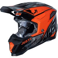 Just1 J40 Shooter Motocross Helmet S Camo Orange Black