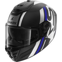 Image of Shark Spartan RS Carbon Shawn Motorcycle Helmet XXL Carbon Blue Silver (DBS)
