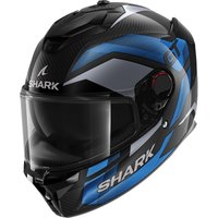 Shark Spartan GT Pro Carbon Ritmo Motorcycle Helmet M Carbon Blue (DBU)