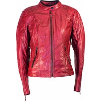 Richa Lausanne Ladies Leather Motorcycle Jacket 10 Red
