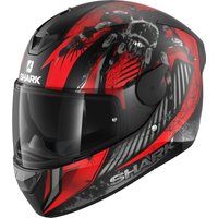 Shark D-Skwal 2 Atraxx Mat Motorcycle Helmet M Matt Black Red Anthracite (KRA)