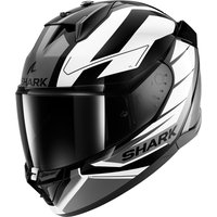 Image of Shark D-Skwal 3 Sizler Motorcycle Helmet XXL Black White Anthracite (KWA)