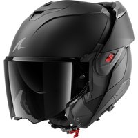Image of Shark Oxo Dark Shadow Flip Front Motorcycle Helmet XS Matt Black (KMA)