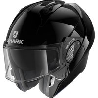 Image of Shark Evo-GT Blank Flip Front Motorcycle Helmet KS (King Size) Black (BLK)